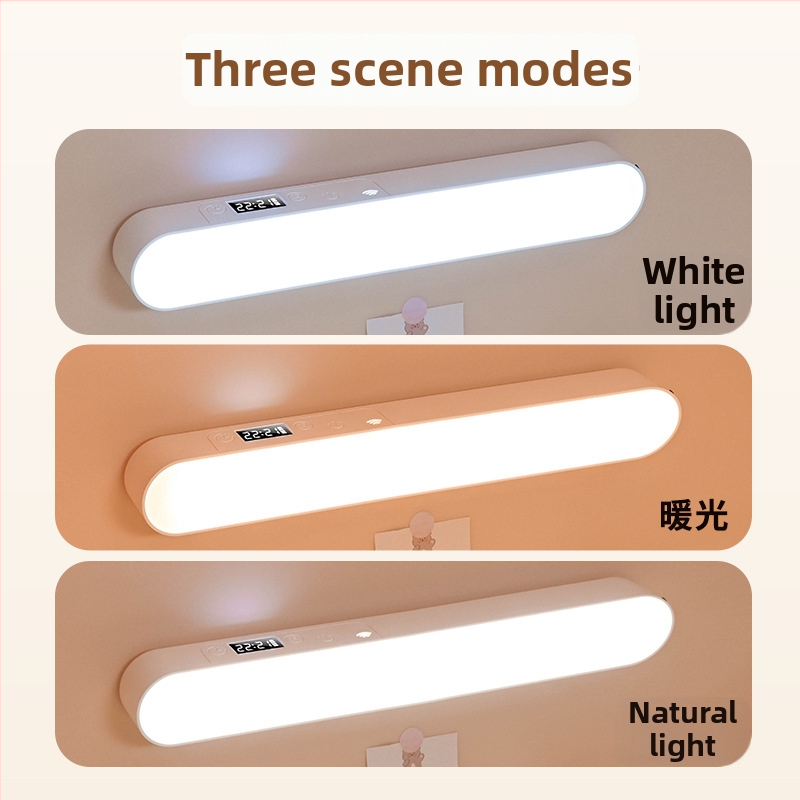 Yanoming LED irodai asztali lámpa óra funkcióval – érintéses vezérlés, beépített lítium akkumulátor, feszültség ≤36V, intelligens vezérlés