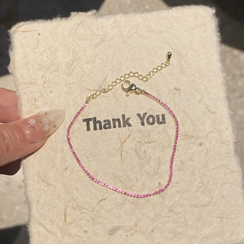 Titániumacél karkötő cirkóniákkal, elektroplattált, női eredeti dizájn