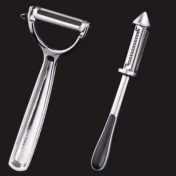 Cink ötvözetű gyümölcs- és zöldség hámozó, konyhai többfunkciós eszköz (Anyag: cink ötvözet; Funkció: többfunkciós; Kategória: hámozó)