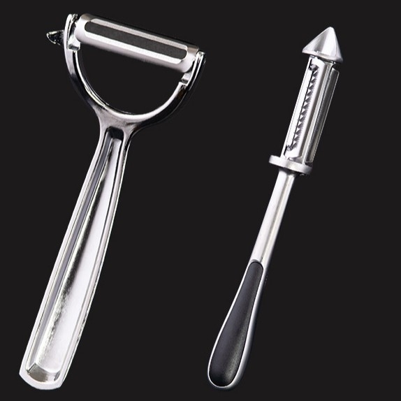 Cink ötvözetű gyümölcs- és zöldség hámozó, konyhai többfunkciós eszköz (Anyag: cink ötvözet; Funkció: többfunkciós; Kategória: hámozó)