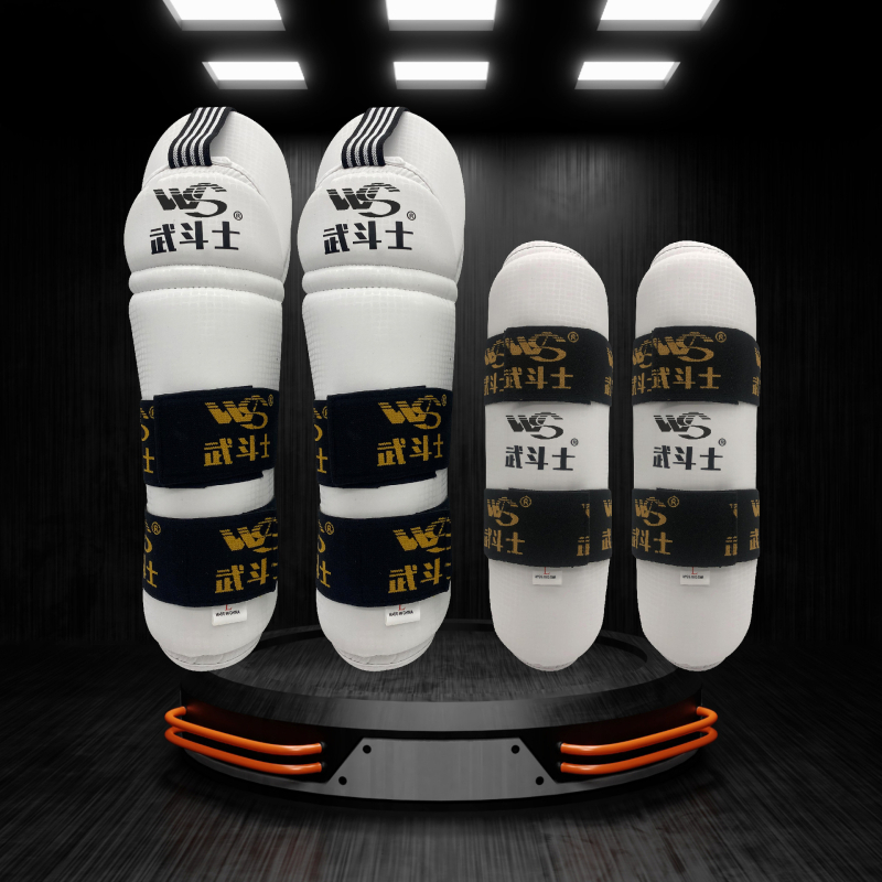 Taekwondo könyökvédők edzéshez – egyedi formájú védő, habanyagú, univerzális illeszkedés