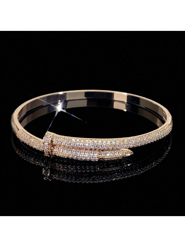 Női geometriás réz karkötő valódi aranyozással – könnyed luxus stílus, utazási emlék.