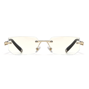 Keret nélküli olvasó szemüveg, ultra könnyű, anti-kék fény védelemmel, gyémántvágott élekkel, felnőtteknek