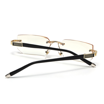 Keret nélküli olvasó szemüveg, ultra könnyű, anti-kék fény védelemmel, gyémántvágott élekkel, felnőtteknek