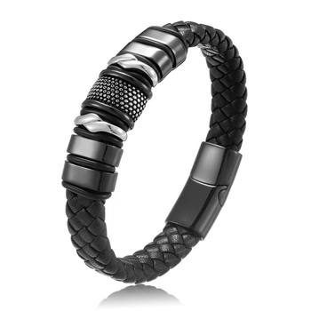 Geometriai cinkötvözet karkötő, elektroplatált, uniszex, pár-stílusú hip-hop, modell LB1349