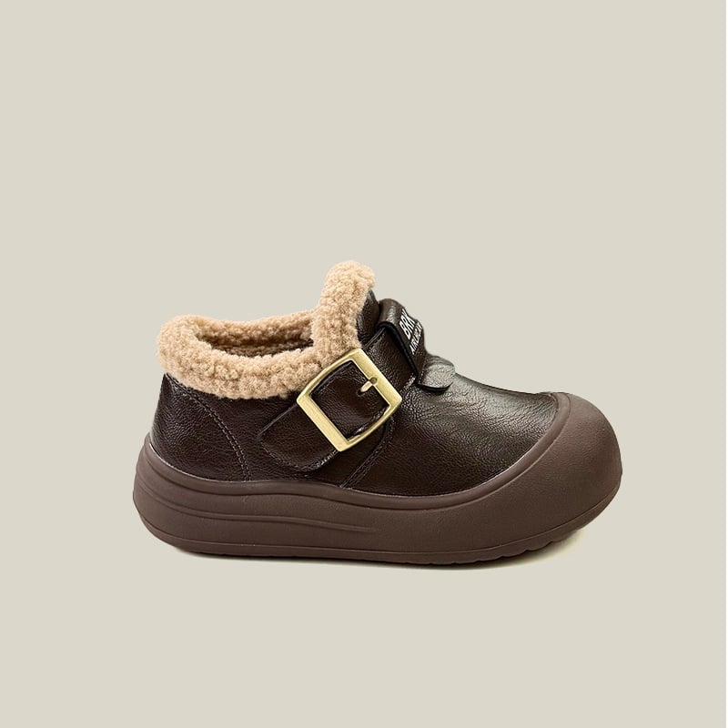 Детски снежни ботуши, корейски стил, нисък ток; за деца 4–16 г; горен материал: супер влакна; подметка: гума; закопчаване: велкро