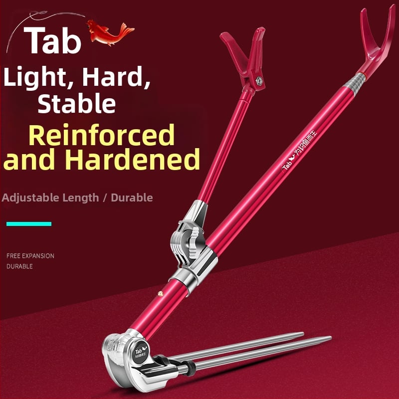 Držiak na rybárske prúty z nerezovej ocele s otočením v rôznych smeroch a skladacím dizajnom