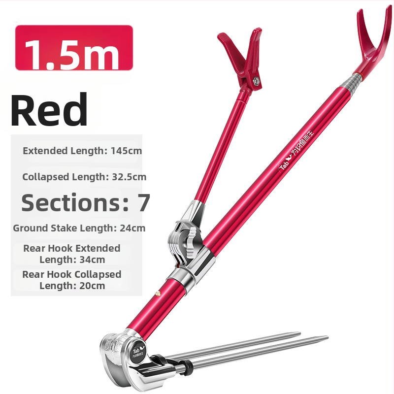 Držiak na rybárske prúty z nerezovej ocele s otočením v rôznych smeroch a skladacím dizajnom