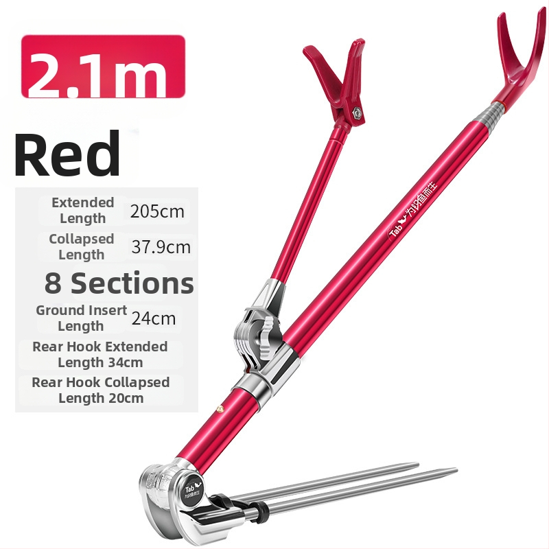 Držiak na rybárske prúty z nerezovej ocele s otočením v rôznych smeroch a skladacím dizajnom