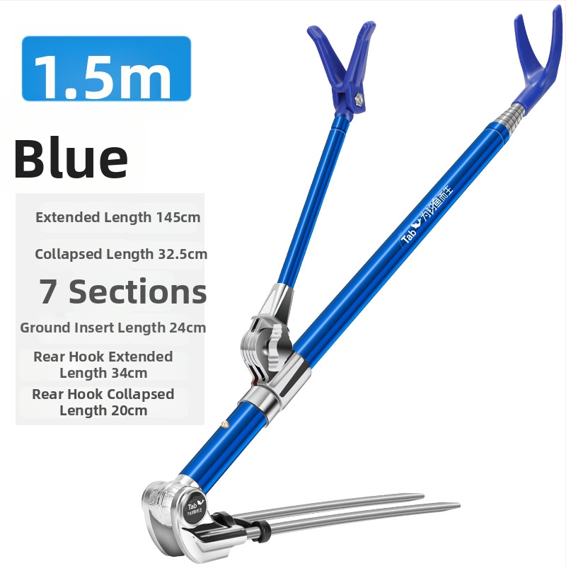 Držiak na rybárske prúty z nerezovej ocele s otočením v rôznych smeroch a skladacím dizajnom