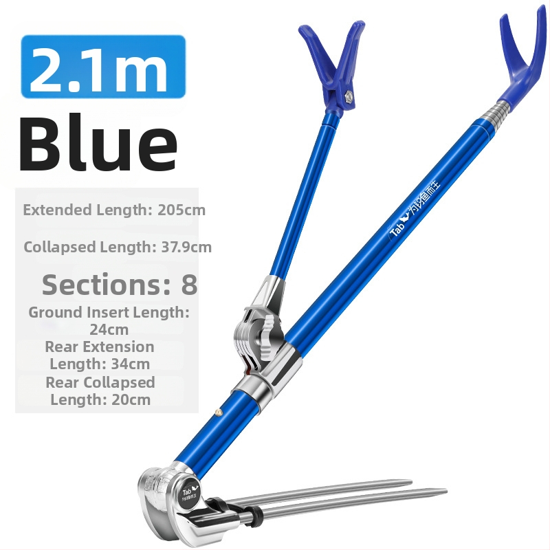 Držiak na rybárske prúty z nerezovej ocele s otočením v rôznych smeroch a skladacím dizajnom