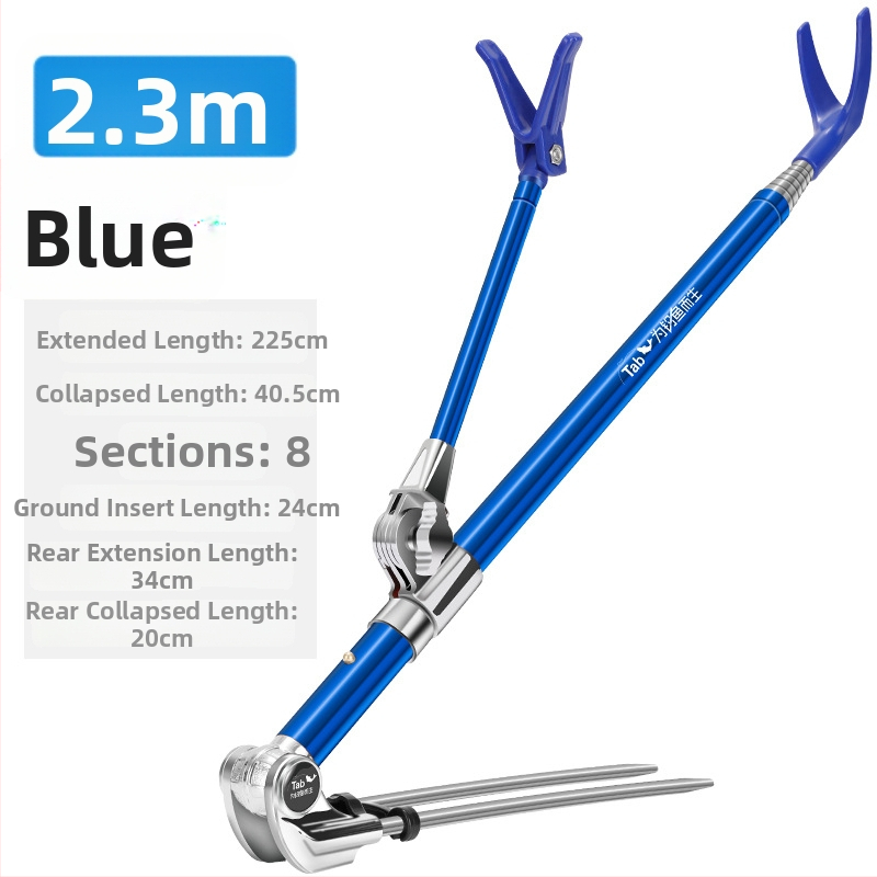 Držiak na rybárske prúty z nerezovej ocele s otočením v rôznych smeroch a skladacím dizajnom