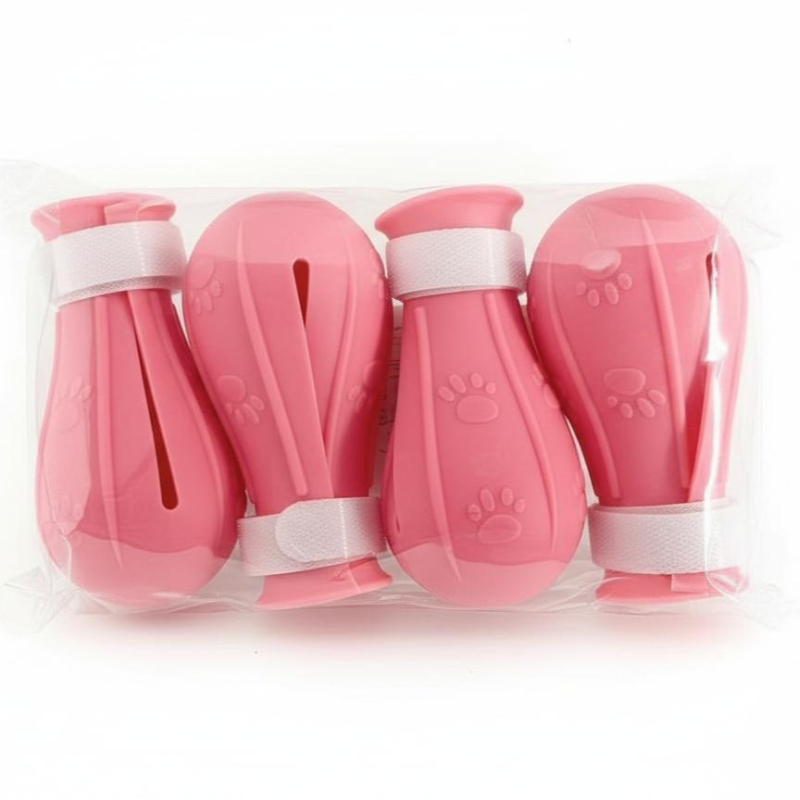 Szilikon macska cipők a karmok védelmére és a tappancsok ápolására, fürdető lábbelik (Anyag: Szilikon; Stílus: Szabadidő; Alkalmazási cél: Általános; Termékkategória: Cipők)