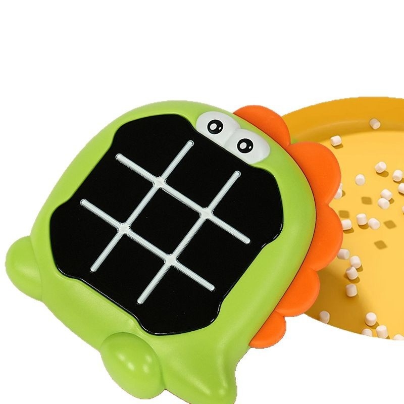 Kétszemélyes elektronikus Tic-Tac-Toe memória társasjáték, műanyagból, 4–14 éveseknek
