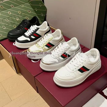 G Home ретро кецове за мъже и жени, унисекс, Горна част: телешка кожа + изкуствена кожа + плат, Дебела пета за повдигане, Шнуровка, Подметка от гума