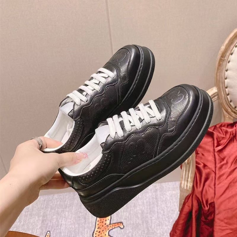 G Home ретро кецове за мъже и жени, унисекс, Горна част: телешка кожа + изкуствена кожа + плат, Дебела пета за повдигане, Шнуровка, Подметка от гума