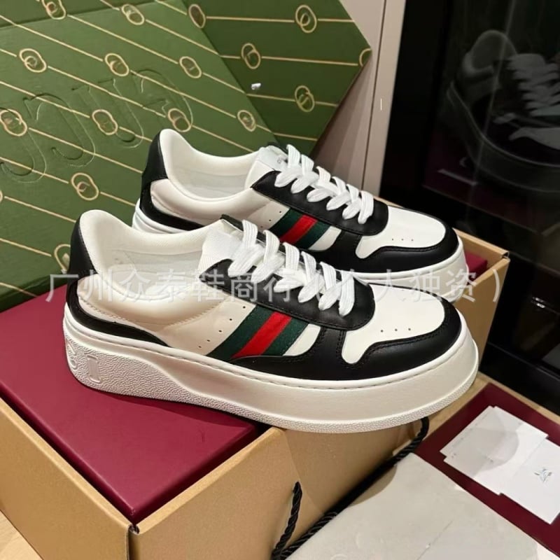 G Home ретро кецове за мъже и жени, унисекс, Горна част: телешка кожа + изкуствена кожа + плат, Дебела пета за повдигане, Шнуровка, Подметка от гума