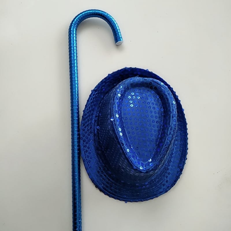 Σετ καλαμάκι χορού με στρας και καπέλο – για ενήλικες; βάρος 1,0 kg; υλικό: άλλος