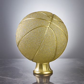 Gyanta szobor futball- és kosárlabda figurákkal, irodai asztali dekorációhoz, modern minimalist stílus