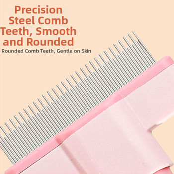 Macskaszőr ápoló fésű – masszázs, bolha eltávolítás, öntisztító, kifésülés és csomómentesítés, hosszú szőrű macskáknak (ABS, márka Pipi tao)