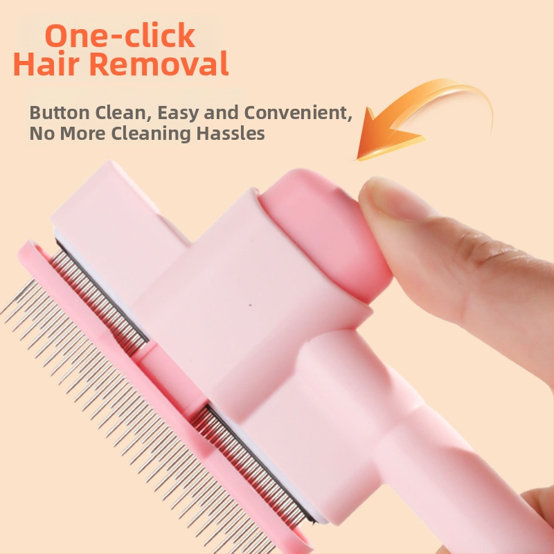 Macskaszőr ápoló fésű – masszázs, bolha eltávolítás, öntisztító, kifésülés és csomómentesítés, hosszú szőrű macskáknak (ABS, márka Pipi tao)