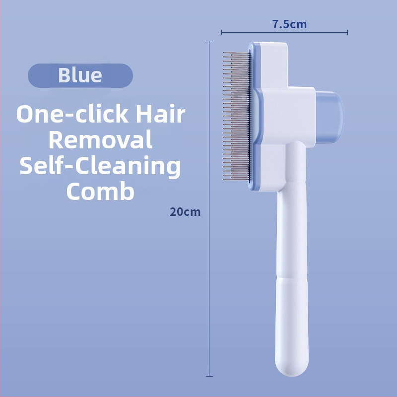 Macskaszőr ápoló fésű – masszázs, bolha eltávolítás, öntisztító, kifésülés és csomómentesítés, hosszú szőrű macskáknak (ABS, márka Pipi tao)