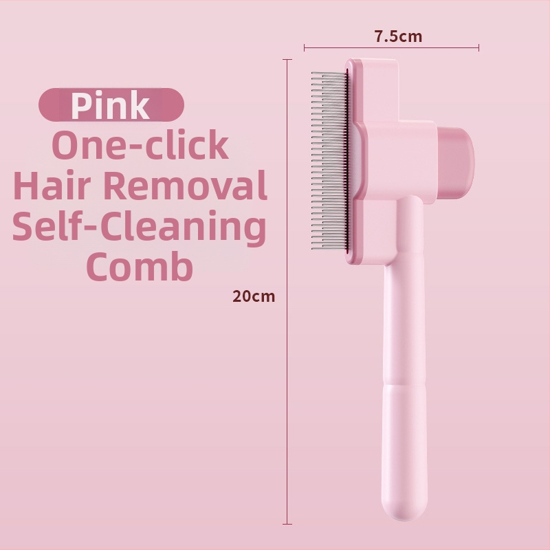 Macskaszőr ápoló fésű – masszázs, bolha eltávolítás, öntisztító, kifésülés és csomómentesítés, hosszú szőrű macskáknak (ABS, márka Pipi tao)