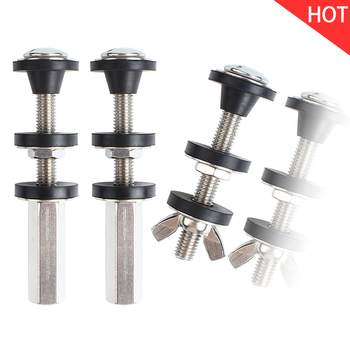 Toilet tartály csatlakozó csavar gumírozott tömítőgyűrűvel – 304 rozsdamentes acél, kézi szerelés