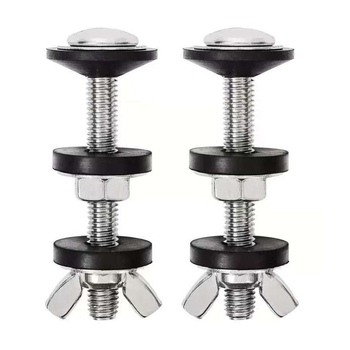 Toilet tartály csatlakozó csavar gumírozott tömítőgyűrűvel – 304 rozsdamentes acél, kézi szerelés