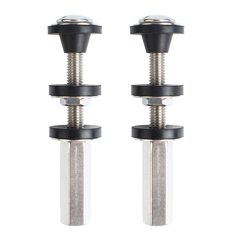 Toilet tartály csatlakozó csavar gumírozott tömítőgyűrűvel – 304 rozsdamentes acél, kézi szerelés