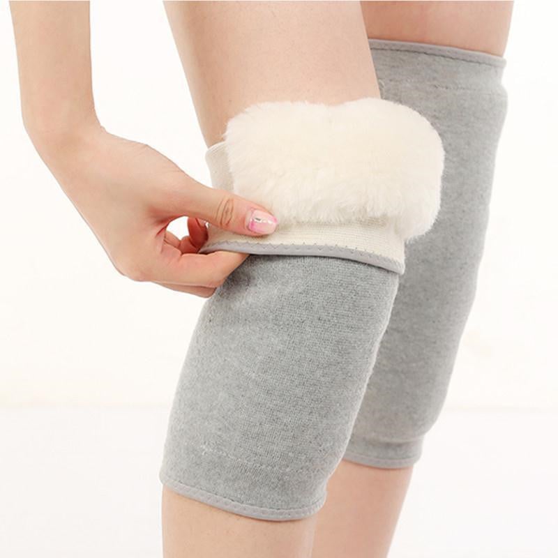 Μαλλί επιμηκυμένα θερμαινόμενα γόνατα για ενήλικες, χειμερινή εξωτερική ποδηλασία