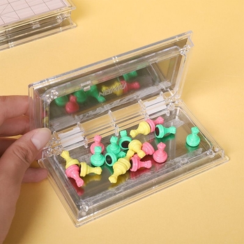 Mini mágneses zseb sakk gyermekeknek, összecsukható, mágneses sakk és dáma, műanyagból, 4–14 évesek