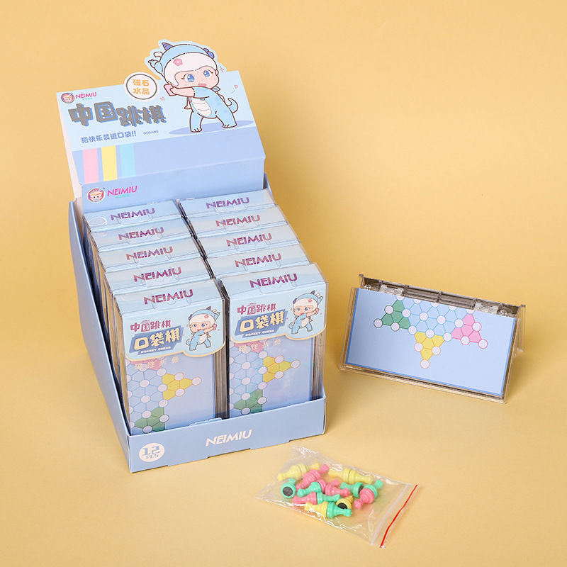 Mini mágneses zseb sakk gyermekeknek, összecsukható, mágneses sakk és dáma, műanyagból, 4–14 évesek