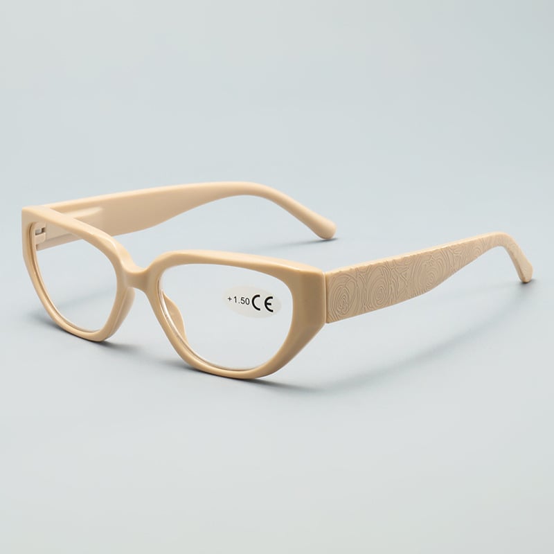 Női cat-eye olvasó szemüveg – ovális keret, teljes keret, anti-kék fény, aszferikus lencsék, sugárzásálló, 2025 tavasza