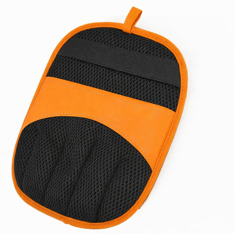 Állatbarát statikus szőrtelenítő kesztyű íves fejjel hosszú szőrű macskáknak; anyagok: hálózati szövet + magas sűrűségű pamut + ragadós szőrrel borított textília + PU bőr; bevezetés 2025 tél