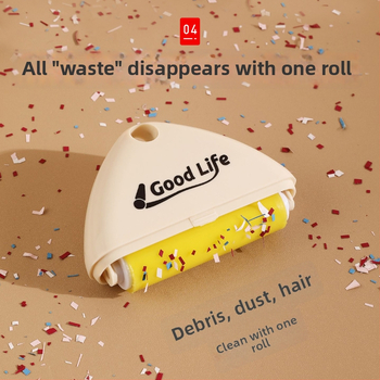 Opakovane použiteľný umývateľný valec na odstránenie srsti pre domáce zvieratá, prenosný s okrúhlou hlavou, ABS materiál, vhodný pre malé psy