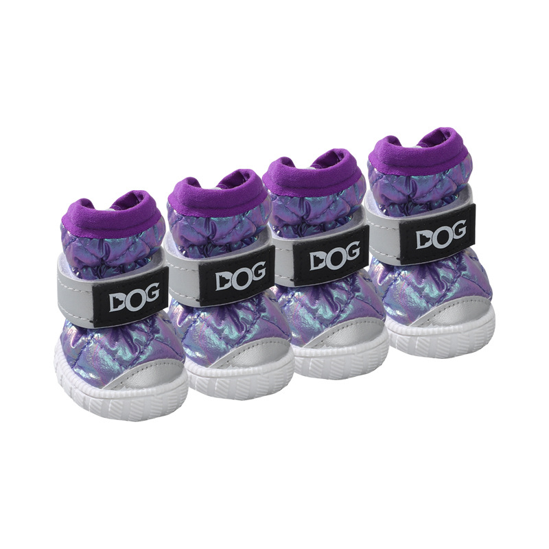 Téli kutyacipő, puha talpú, csúszásmentes, meleg, lazább stílusú sétálócipő