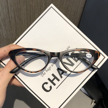 Ochelari de lectura tip cat-eye pentru femei, anti-lumină albastră, confortabili pentru purtare prelungită, claritate înaltă, ramă completă (Lentile: PC; Funcția lentilei: Anti-blue light; Structură: ramă completă; Material ramă: PC, plastic)