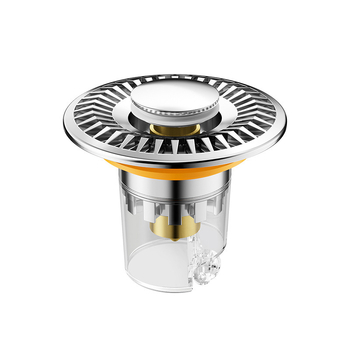 Rozsdamentes acél mosdó pop-up leeresztő dugó, visszafolyás elleni és szagellenző maggal — Modell ZC-16800060