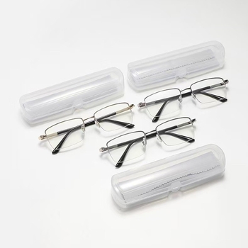 Olvasó szemüveg kékfény elleni védelemmel, félkeret, fém + PC keret, PC lencsék