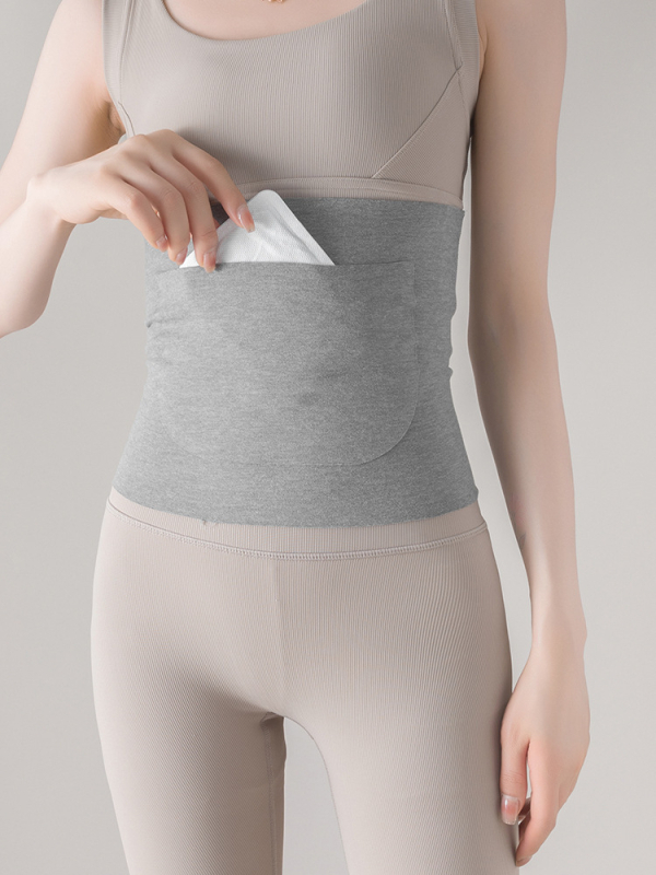 Derong termikus deréköv kettős zsebbel, melegíti a derekát és a hasát, gyomorvédelem, megfázás elleni védelem