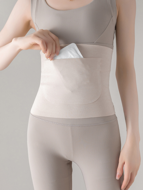 Derong termikus deréköv kettős zsebbel, melegíti a derekát és a hasát, gyomorvédelem, megfázás elleni védelem