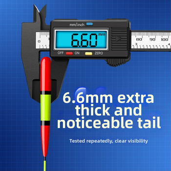 Horgászúszó – ultra vastag, hosszú hatótávolságú, rendkívül érzékeny, vastag farokú vad horgászúszó, karpas és vad karpa, kompozit anyag