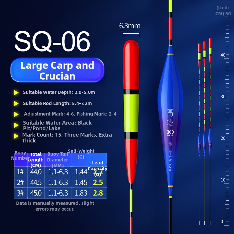Horgászúszó – ultra vastag, hosszú hatótávolságú, rendkívül érzékeny, vastag farokú vad horgászúszó, karpas és vad karpa, kompozit anyag