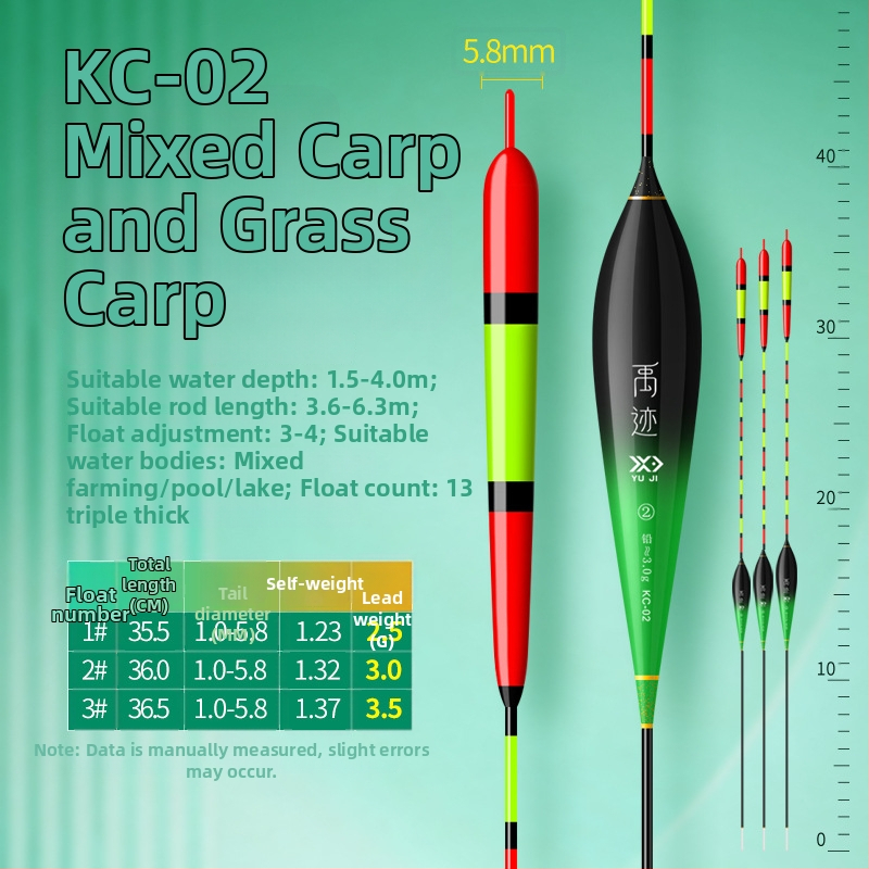 Horgászúszó – ultra vastag, hosszú hatótávolságú, rendkívül érzékeny, vastag farokú vad horgászúszó, karpas és vad karpa, kompozit anyag