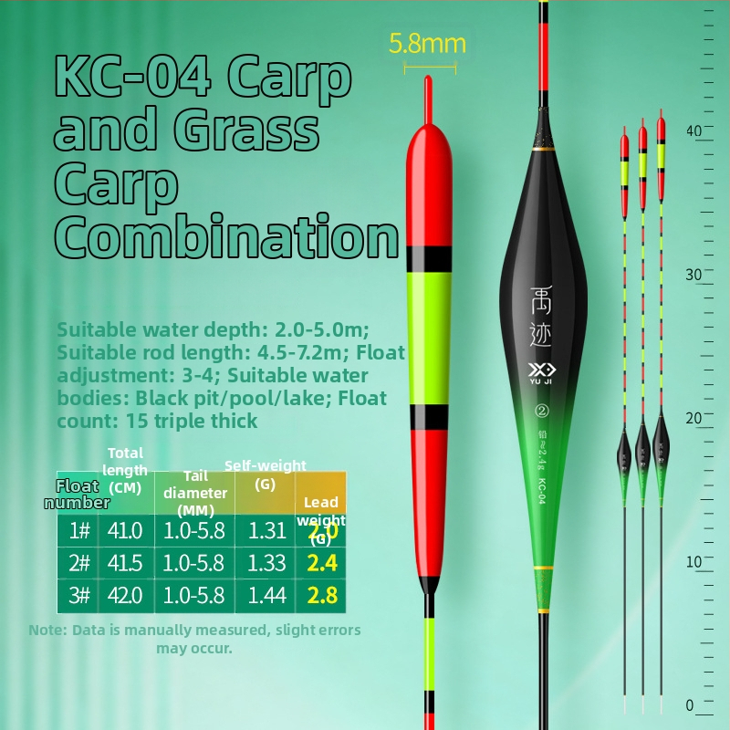 Horgászúszó – ultra vastag, hosszú hatótávolságú, rendkívül érzékeny, vastag farokú vad horgászúszó, karpas és vad karpa, kompozit anyag