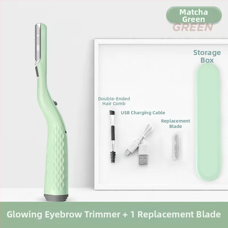 LED világítással rendelkező szemöldöknyíró, újratölthető, ABS test (Márka: Eline; Anyag: ABS; Kategória: Szemöldöknyíró; Magánmárka engedélyezett: Igen; Import: Nem)