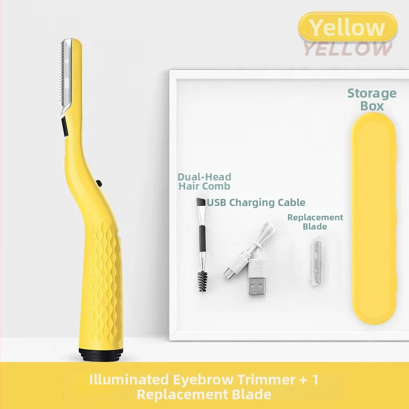 LED világítással rendelkező szemöldöknyíró, újratölthető, ABS test (Márka: Eline; Anyag: ABS; Kategória: Szemöldöknyíró; Magánmárka engedélyezett: Igen; Import: Nem)