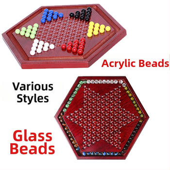 Fából készült sakk készlet fiókos tárolóval – asztali családi oktatójáték