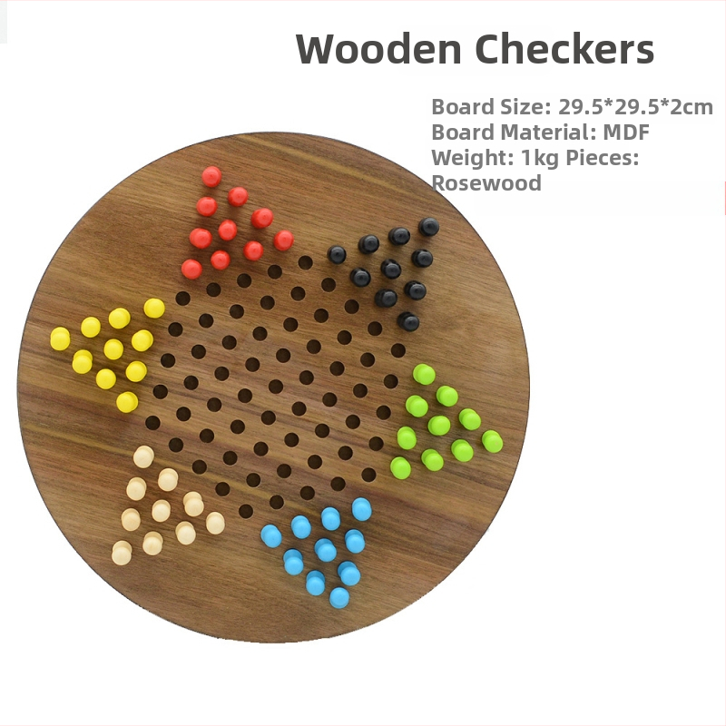 Fából készült sakk készlet fiókos tárolóval – asztali családi oktatójáték